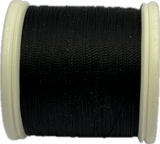 Gudebrod Nylon Thread- Size A - Black 001 (100 Yard Spool)