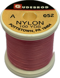 Gudebrod Nylon Thread - Size A - Rose 052 (100 Yard Spool)