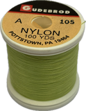 Gudebrod Nylon Thread - Size A - Spring Green 105 (100 Yard Spool)