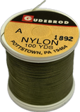 Gudebrod Nylon Thread - Size A - Olive Green 1892 (100 Yard Spool)