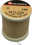 Gudebrod Nylon Thread - Size A - Tan 290 (100 Yard Spool)