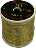 Gudebrod HT Metallic Nylon Thread - Size A - Gold 9000 (100 Yard Spool)