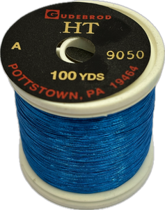 Gudebrod HT Metallic Nylon Thread - Size A - Blue 9050 (100 Yard Spool)