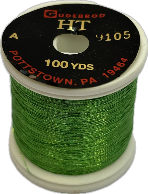 Gudebrod HT Metallic Nylon Thread Size A Lime Green 9105 (100 Yard Spool)