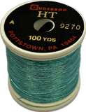 Gudebrod HT Metallic Nylon Thread - Size A - Aqua 9270 (100 Yard Spool)